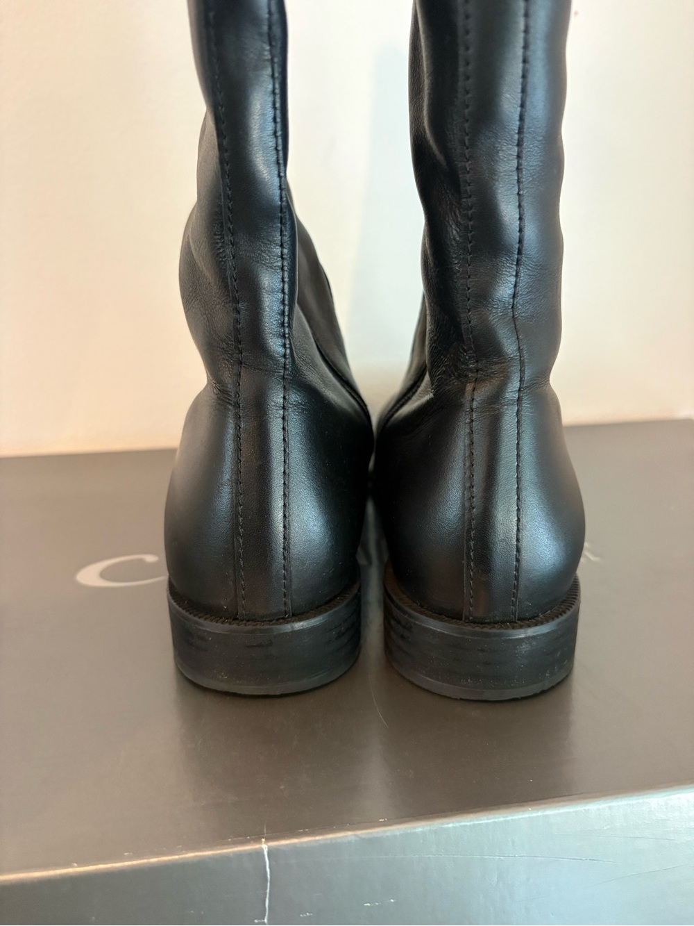 La Canadienne Black Leather Tall Riding Boots - Picture 3 of 4